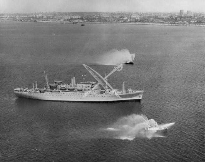 Usns Barrett T Ap 196 Us Naval Institute Photo Archives